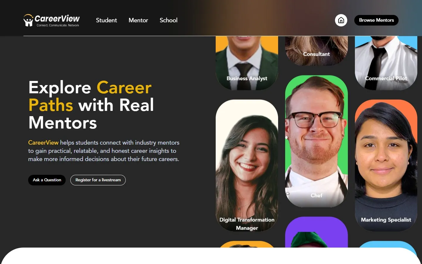 CareerView website by Syntique