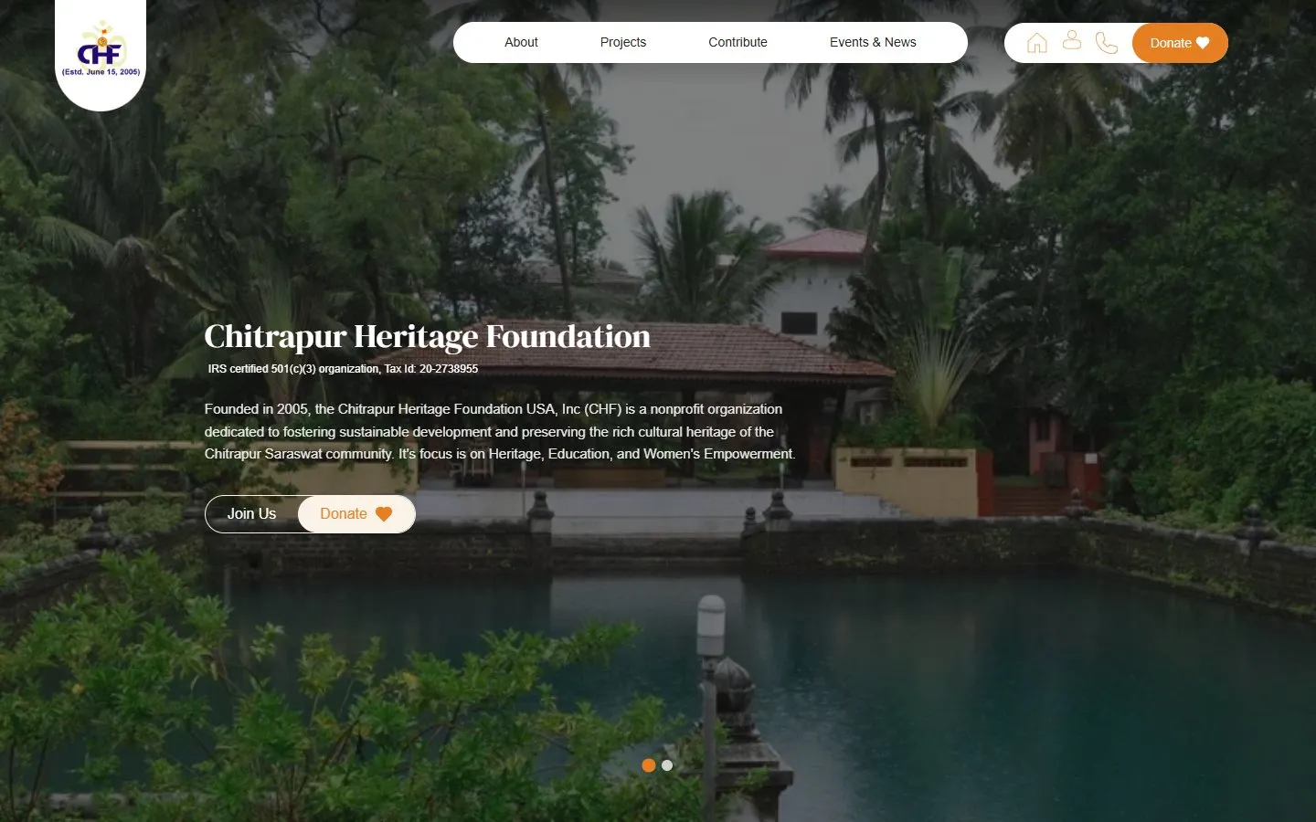 Chitrapur Heritage Foundation website by Syntique