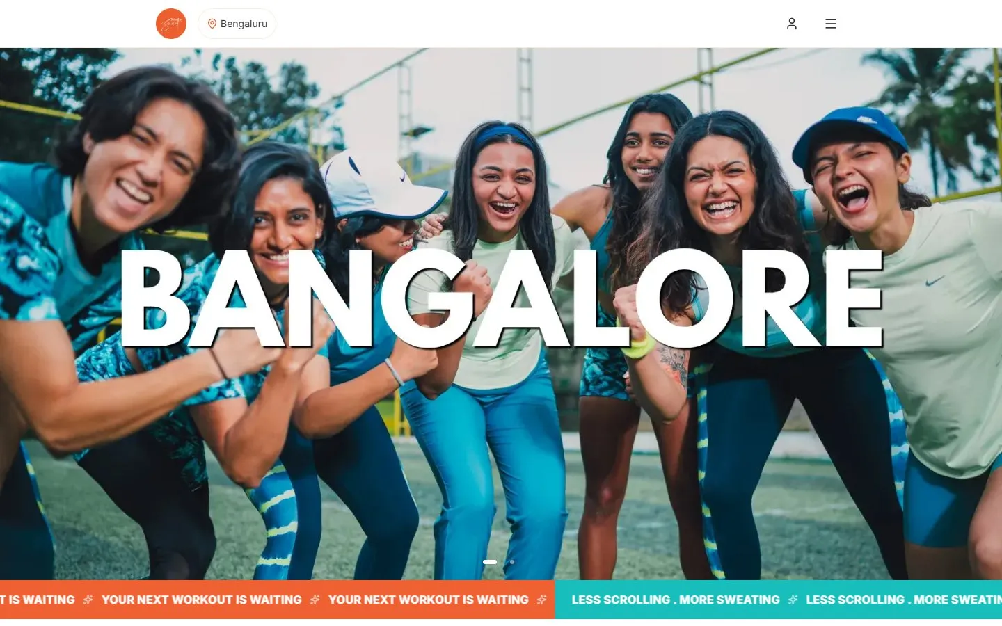 Sisters In Sweat website by Syntique