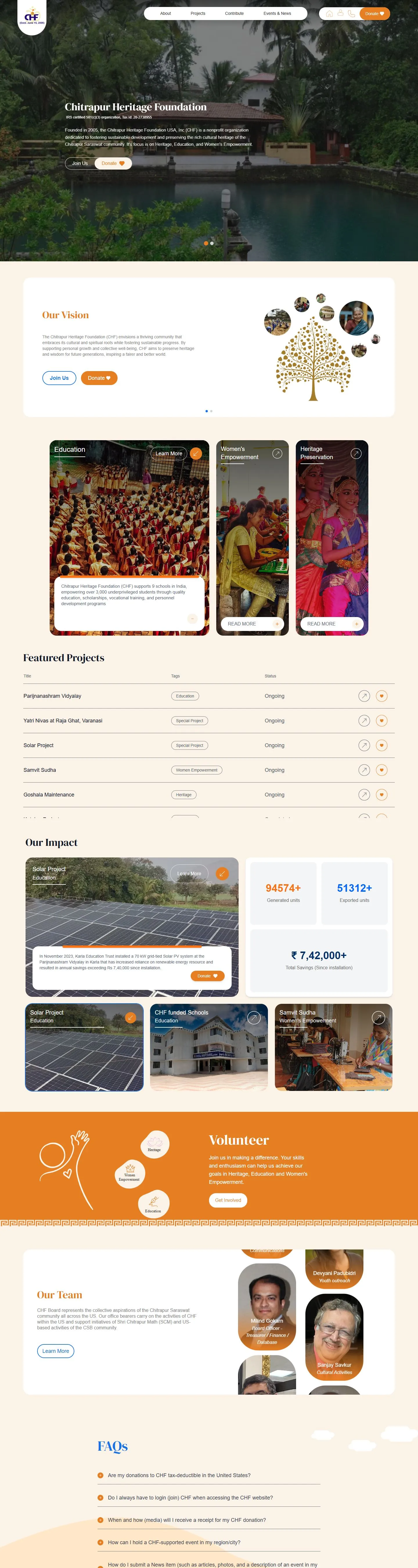 Chitrapur Heritage Foundation full page